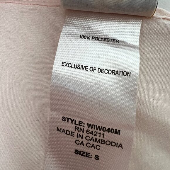 In Bloom by Jonquil Blush Lace Trim‎ Sheer Camisole Sleepwear Cami Womens Small - Picture 7 of 8